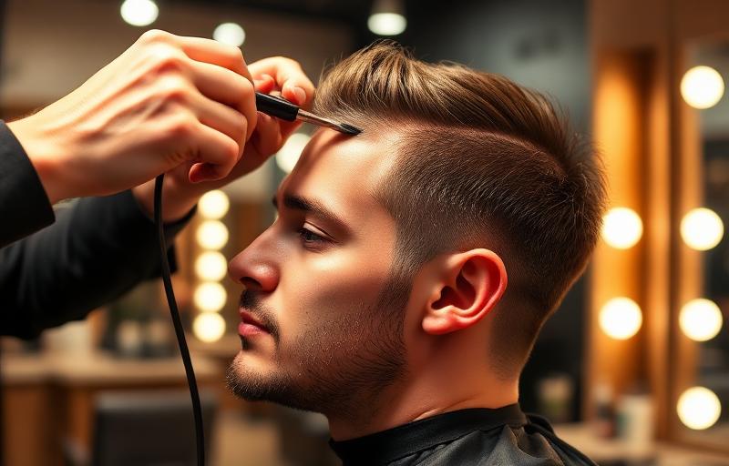 פסים וצבע שיער לגבר - Men's hair highlights and coloring